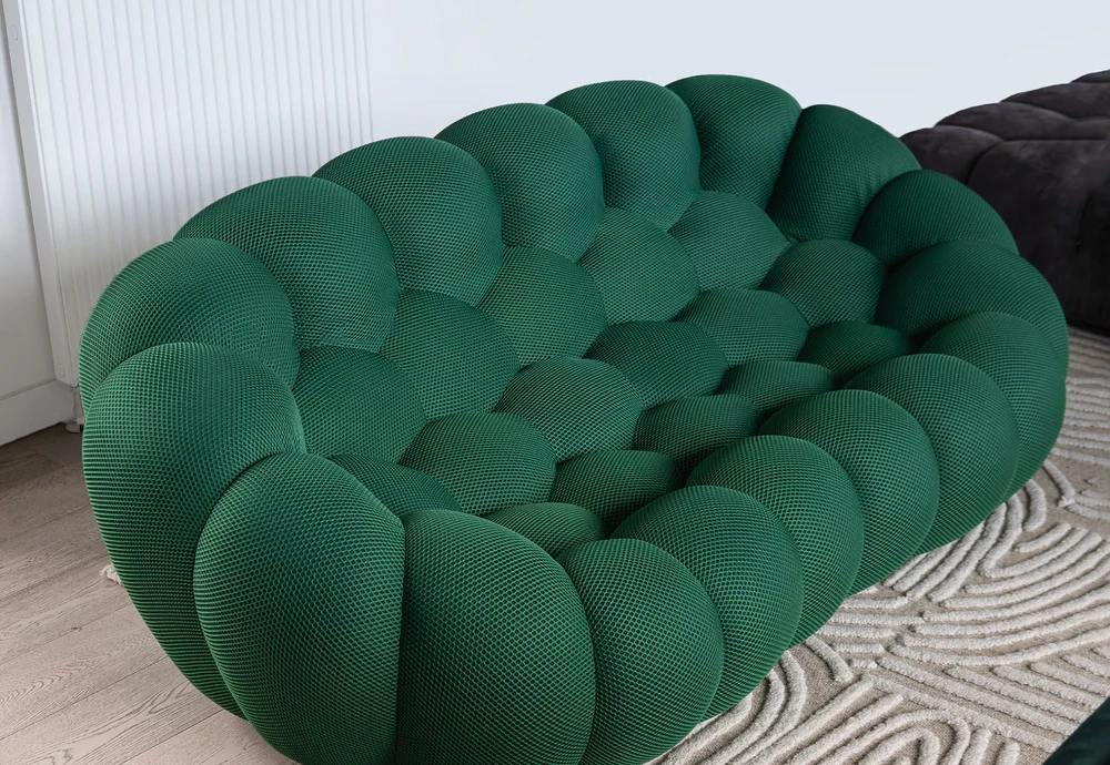 bubble couch green